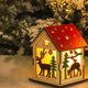 thumbnail image 5 of RKSTN christmas deals Christmas Day Wood House With Light, Santa Claus, Snowman, Deer Decorations With Light, Christmas Day Party Decoration, 5 of 6