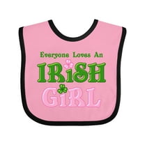 Inktastic Loves an Irish Girl Girls Baby Bib