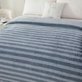 thumbnail image 4 of Mainstays Cationic Plush Blanket Navy T, 4 of 7
