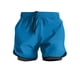 thumbnail image 2 of pstuiky Pantalones cortos para hombre, Pantalones cortos deportivos de doble capa para hombre, de color liso Pantalones cortos de baloncesto, 2 of 6