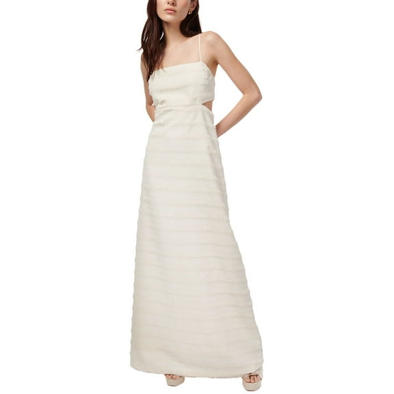 CAMI NYC womens  Bryson Fringe Maxi Dress, 0