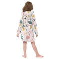 thumbnail image 7 of FORMRS Niños Bathrobe Unisex Hooded Robe Soft Plush Pajamas Sleepwear, Size 7-9T, Flamingo Pattern, 7 of 7