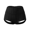 thumbnail image 5 of Gibobby Shorts Deportivo Mujeres S Sexy Hollow Yoga Shorts Cintura alta Leggings de color sólido Pantalones calientes Actividades de ejercicio Levantamiento de cadera Leggings(Negro, S), 5 of 5