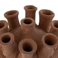 thumbnail image 3 of BIDK Home Sculpted Terracotta Vase with Textured Finish - 7.5" – Brown, 3 of 5