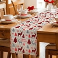 thumbnail image 5 of Christmas Tree Table Runner 72 Inches Long Farmhouse Dress Scarves, Buffalo Plaid Xmas Elk Snowflake Vintage Dining Tablerunner for Coffee Table/Kitchen Island/Party Décor, 13" x 72", 5 of 8
