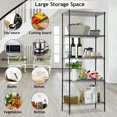 thumbnail image 4 of 5 Tier Steel Wire Shelving Unit Heavy Duty Metal Shelves Shelf Organizer Rack Height Adjustable for Home Kitchen Bathroom Office Garage, 4 of 10