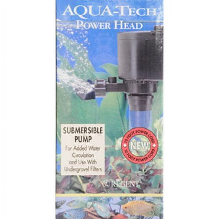 Aqua-Tech Power Head Submersible Black Pump for Aquariums, 1