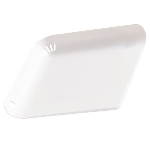 Luxshiny Small White Chopping Board Plastic Cutting Mat for Vegetable Prep