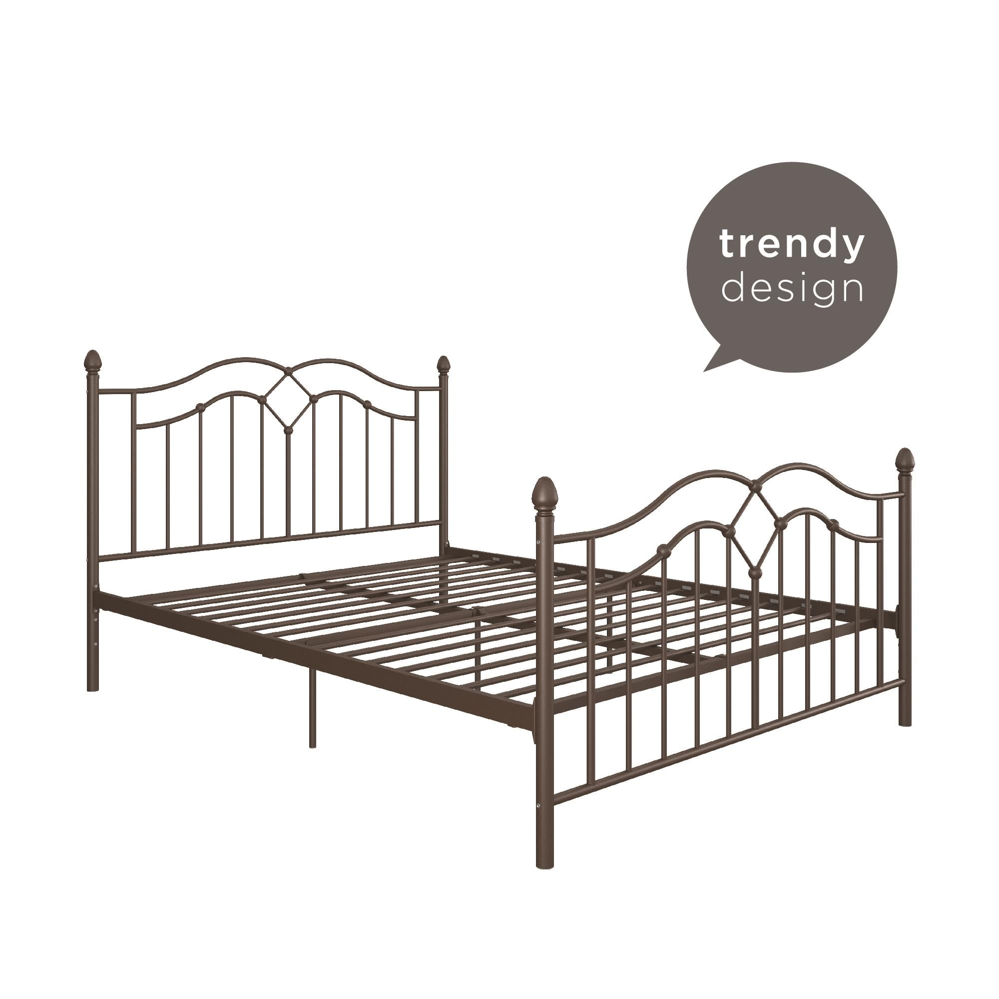 Dhp Tokyo Modern Metal Bed Frame Bronze Multiple Sizes