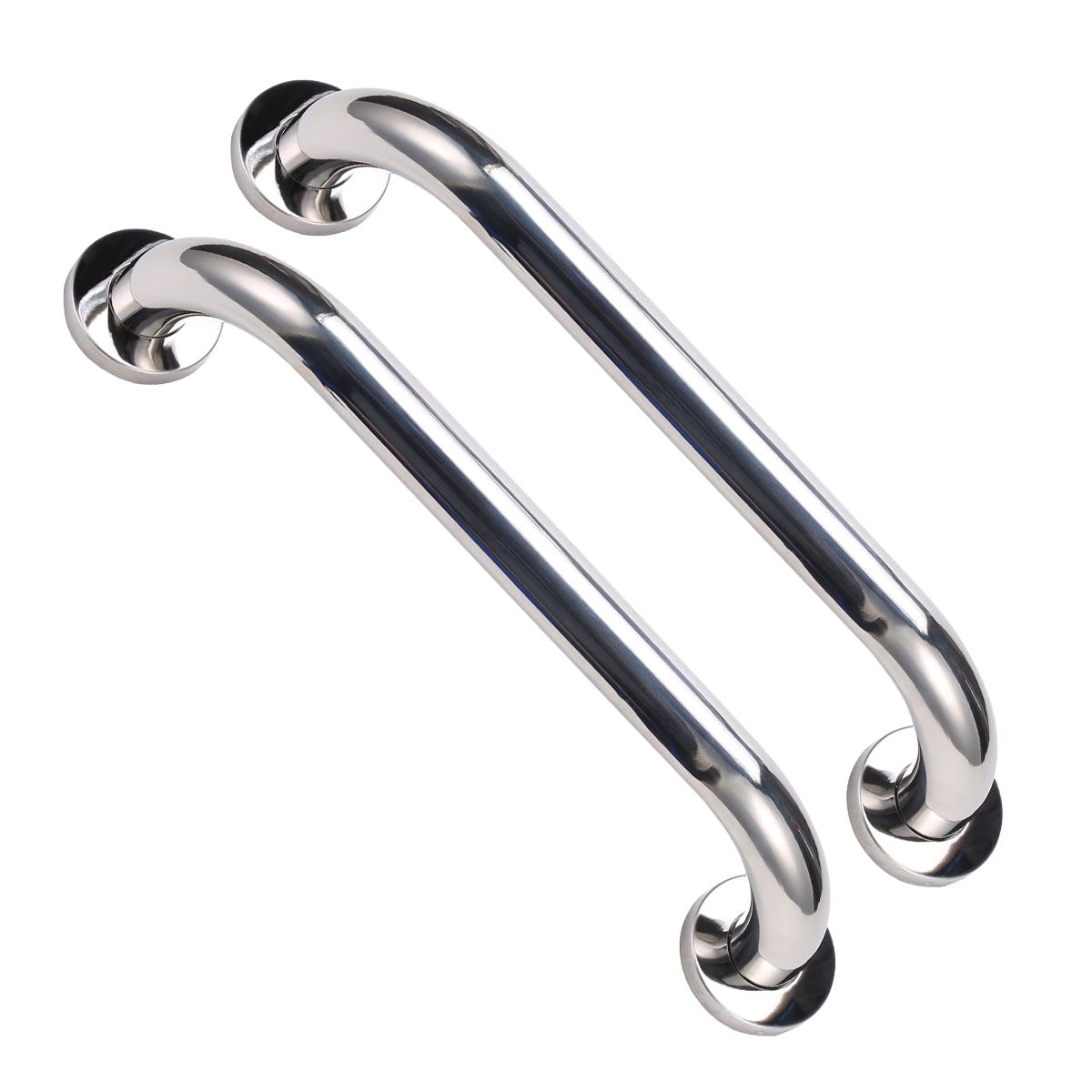 Grab Bars Stainless Steel Anti Slip Handle Bathroom Shower Tub Safety Hand Rail Support, 2Pack