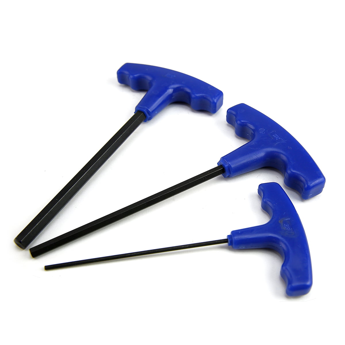 Stark 10-Pieces 3/32" To 3/8" T-Handle Hex Keys Allen Wrench Standard Hand Tool Set with Stand SAE Size, Blue