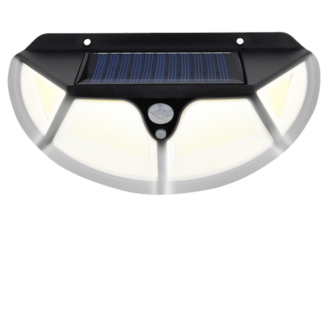 Luz solar Sensor de movimiento para exteriores Luz de pared solar con 3 modos de iluminación IP44 Luz de seguridad solar a prueba de agua Luces de inundación solares reutilizables Luz de calle solar L