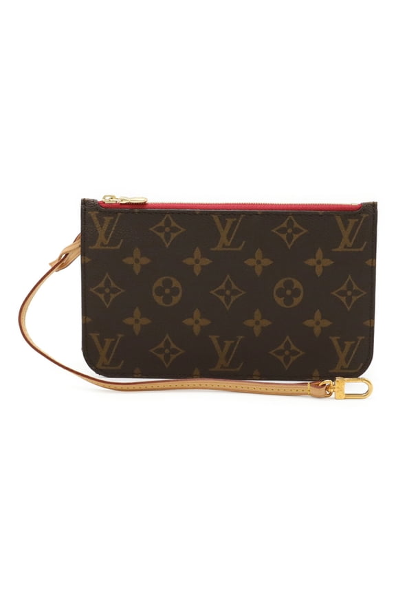 Pre-Owned LOUIS VUITTON Monogram Neverfull PM Pouch, Multi-Pouch, Pivoine, M41245