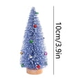 thumbnail image 3 of Xihbxyly Mini Árbol de Navidad, Diseño Nevado, Plástico, Base de Madera, Decoración de Escritorio, Iluminación Navideña, Ambiente Festivo, Decoración para Oficina o Dormitorio, 30 X 11 X 11 Cm, 3 of 6