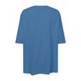 thumbnail image 5 of Camiseta deportiva de manga corta para mujer, tallas grandes - Camiseta holgada con aberturas - Poliéster y spandex - Tallas S-XXL, 5 of 5
