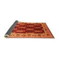 thumbnail image 2 of Ahgly Company Indoor Round Oriental Orange Traditional Area Rugs, 5' Round, 2 of 4