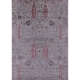 thumbnail image 1 of Ahgly Company Indoor Rectangle Mid-Century Modern Mauve Taupe Purple Area Rugs, 4' x 6', 1 of 1