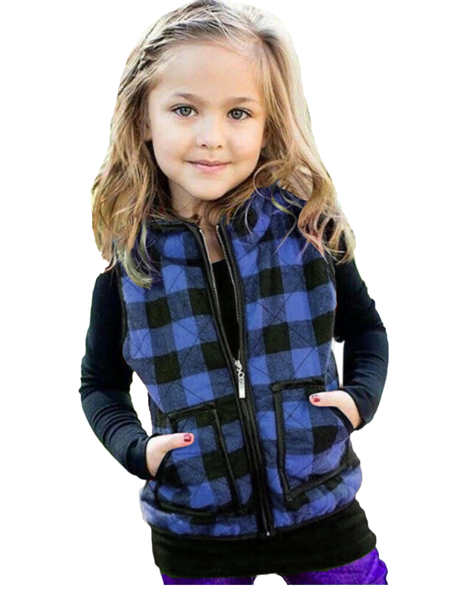 Lazybaby Toddler Baby Girl Boy Christmas Plaid Quilted Puffer Vest  Waistcoat Jackets Fall Winter Outwear Outfit Clothes - Walmart.com