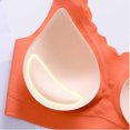 thumbnail image 3 of Lilgiuy Women's Seamless Lace Latex Sports Bra Comfortable Breathable Base Top Underwear，Orange，XXL 2022 Fall Winter, 3 of 5