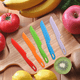 thumbnail image 5 of QttvbTna Juego de 5 cuchillos de cocina de plástico para niños, cuchillos de cocina reutilizables con cortador arrugado, cuchillos de cocina para niños, cuchillos para hornear para niños, cuchillos, 5 of 7