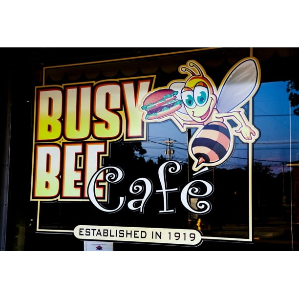 Busy Bee Caf  Poster  Print 18 x 24 Walmart com 