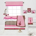thumbnail image 2 of Bacati - Ladybugs Pink/Chocolate Musical Baby Crib Mobile, 2 of 7