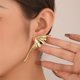 thumbnail image 1 of Ins style creative hip-hop wing earrings for women niche design asymmetric personality earrings temperament earrings Couple jewelry Valentine's Day gift, 1 of 5