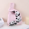 thumbnail image 5 of Unique Bargains 1 Pc Knitted Wrist Bag Cute Animals Gift Bag Pink, 5 of 5