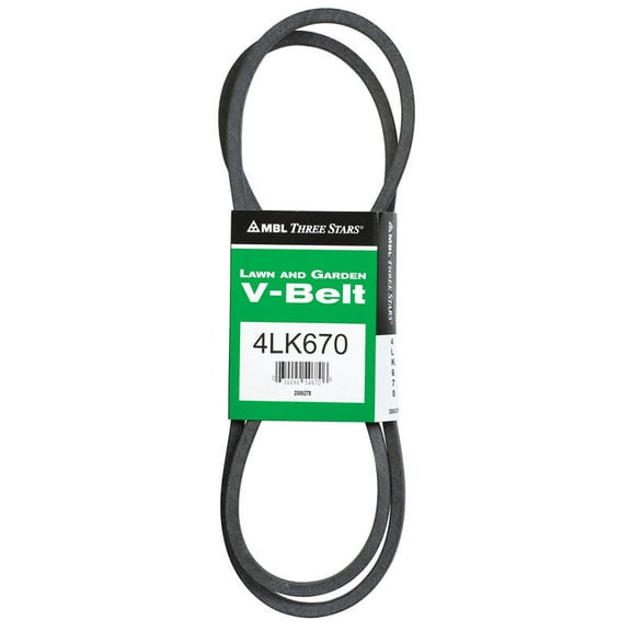 MBL Lawn & Garden V-Belt 4LK670A - Universal Replacement - 0.5 x 67 In, 1 Piece