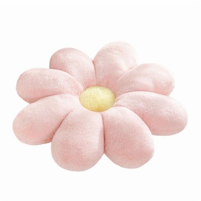 Kreativ kanin plysch blomma kudde fönsterkudde åtta kronblad blomma soffkudde hemkudde sittdyna - 60cm