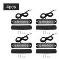 thumbnail image 1 of 4Pcs 12-24V Car 6 LED Flash Strobe Emergency Warning Light Grille Flashing Lightbar Blue, 1 of 6