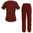 thumbnail image 2 of Women's Scrubs Set Scrub Top and Pants Scrubs Set, 2 of 3