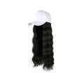 thumbnail image 1 of Seitruly Peluca de gorra de béisbol para mujer, extensión de pelo falso decorativo ondulado largo y rizado, sombrero de decoración, accesorio Cuidado del cabello Sombrero Blanco Negro Seitruly CE014807-04, 1 of 6