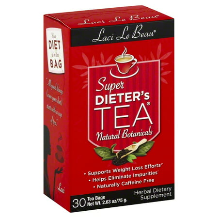Laci Le Beau Super Dieter's Detox Tea Bags, 30 Ct (Best Tea To Cleanse Body)