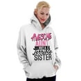 thumbnail image 5 of Best Awesome Crazy Sister Cute Funny Hoodie Sweatshirt Women Brisco Brands X, 5 of 6