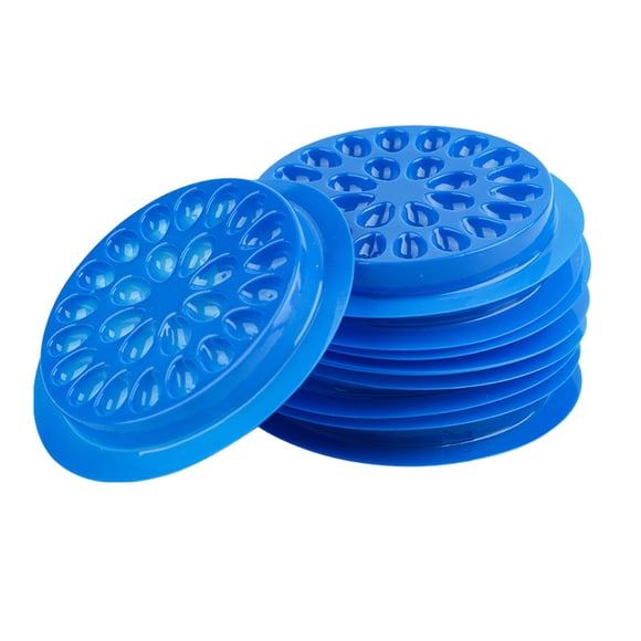 Soporte para pestañas de 100 Uds., cantidad abundante, paleta de pestañas ligeras de PVC, duradero, para principiantes, regalo para el hogar, Ayudas para vestirse con gancho de botón Azul Minnieouse CE015313-06