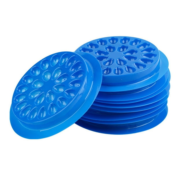 Soporte para pestañas de 100 Uds., cantidad abundante, paleta de pestañas ligeras de PVC, duradero, para principiantes, regalo para el hogar, Ayudas para vestirse con gancho de botón Azul Minnieouse CE015313-06