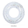 thumbnail image 4 of CIMAXIC Transparent Floating Ring Transparent Floating Sequins Safe Inflatable Adults Pool Accessory Swimming Ring PVC Water Party Accessory(Colorful/90cm),32.68"X32.68"X0.12", 4 of 4