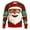 Red, variant on Christmas Sweater Women Men Funny Santa Claus Knitted Christmas Sweatshirts for Couples 3D Graphic Xmas Pullover,Red,L