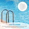 thumbnail image 4 of BRIGHTFUFU 2Pcs Pool Ladder Caps Durable White Rubber Bumper Protectors for Inground Swimming Pools, 4 of 8