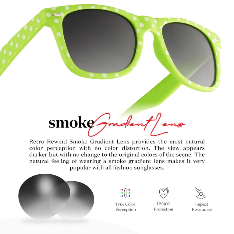 Vintage Polka Dot Sunglasses Women UV400 Gradient Smoke Retro Fashion Amazon.com: Retro Rewind Polka Dot Vintage Fashion  main image 3