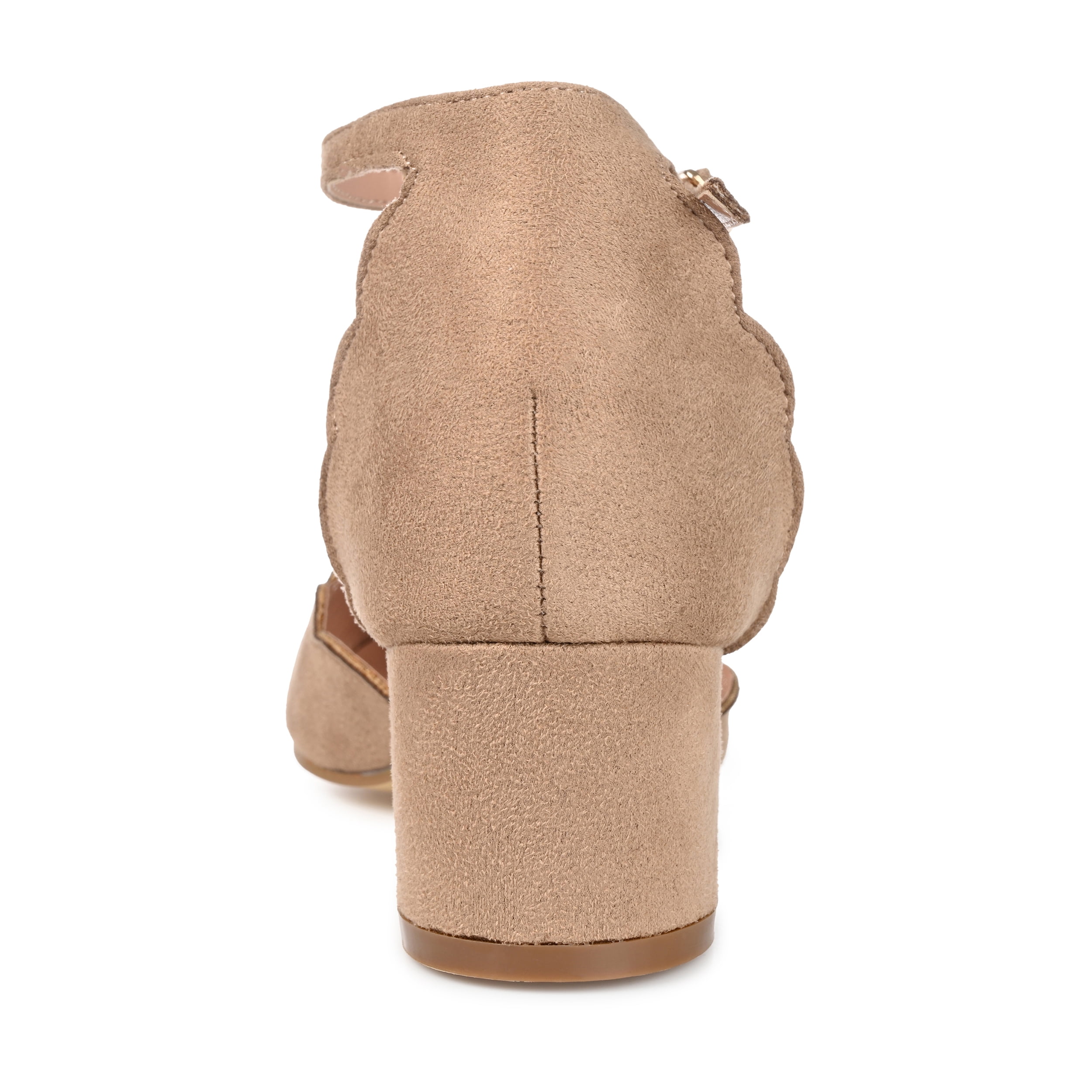 Journee Womens Edna Round Toe Low Block Heel Pumps, Widths Available