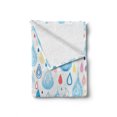 thumbnail image 2 of Rain Soft Flannel Fleece Throw Blanket, Various Large and Small Heavy Rain Drops Fluid Squall Fall Season Graphic Art Print, Cozy Plush for Indoor and Outdoor Use, 70" x 90", Multicolor, by Ambesonne, 2 of 6