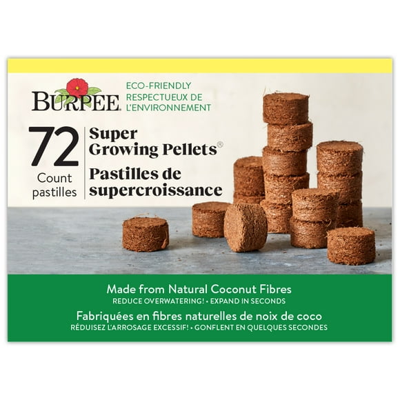 Burpee Super Growing Pellets 72 Count, Plant Seeds for Home Garden