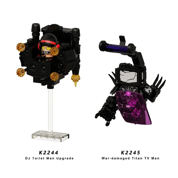 New KDL SWAT Skibidi Toilet Man Figures Anime Block Toys TvMan