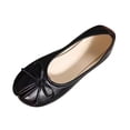 thumbnail image 2 of Xdegoge Flat Shoes for Women Bow Tie Ballet Flats Summer Slip On Loafers Classic Dressy Round Toe Footwear Closed Toe Casual Office Work Walking Lightweight Pumps, 2 of 8