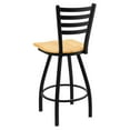 thumbnail image 4 of Holland Jackie XL 25" Counter Stool - Black/Natural Oak Seat, 4 of 4