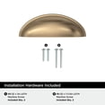 thumbnail image 4 of Extractor de copa Amerock BP22094CZ para armario, 7,6 cm, color champán y bronce, 4 of 4