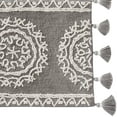 thumbnail image 3 of SKL Home Medallia Large Bath Rug 24" x 40", Gray, 100% Cotton, 3 of 8