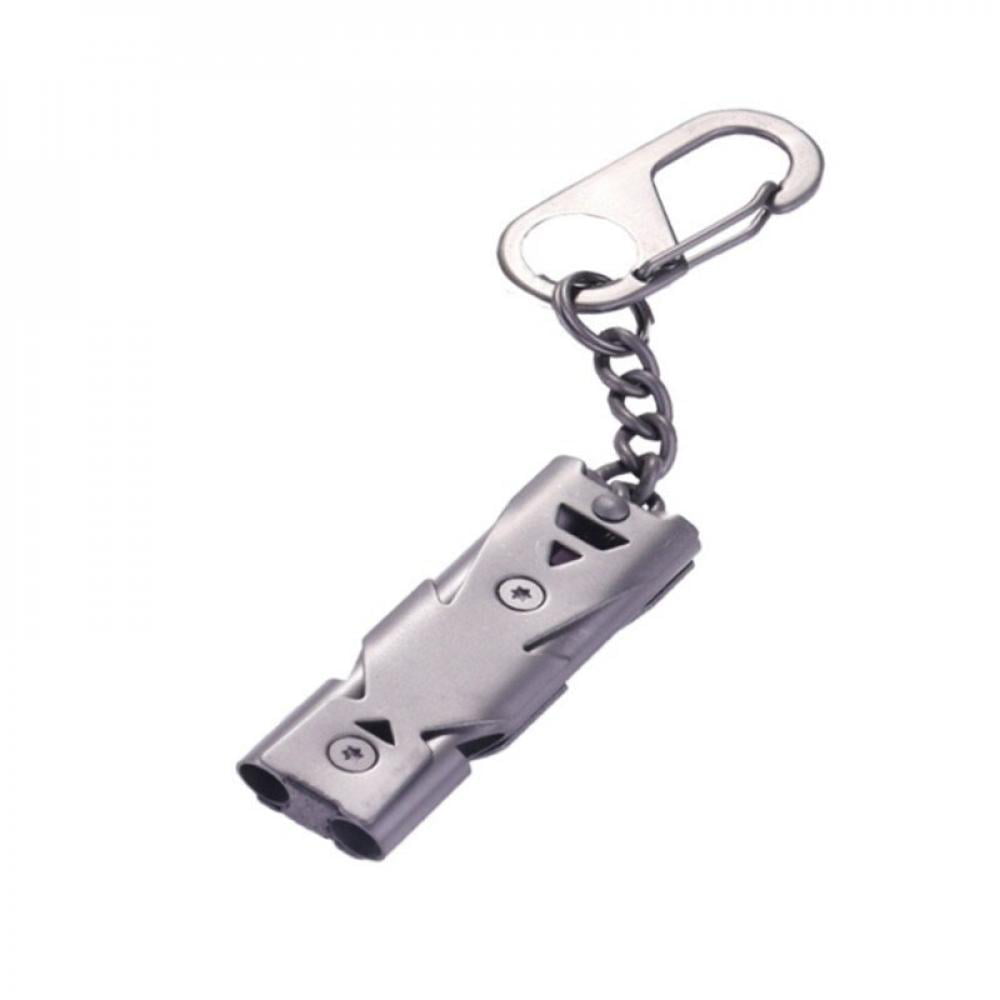 Durable Stainless Steel Lifeguards Whistle For Sports Hiking Emergency Survival 
